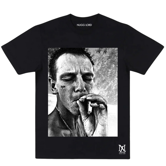 Face Portrait Black T-Shirt
