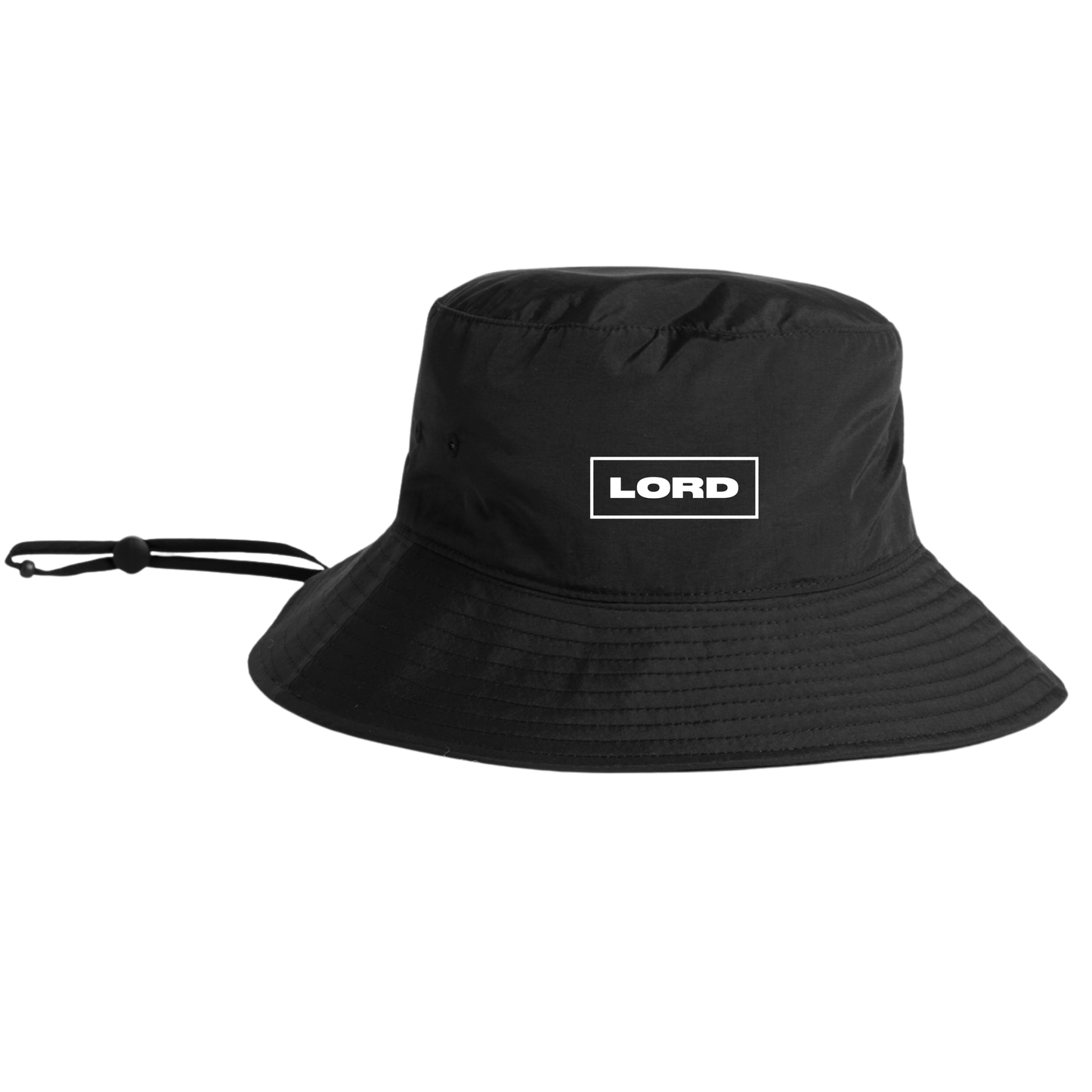 LORD NYLON BUCKET HAT -BLACK
