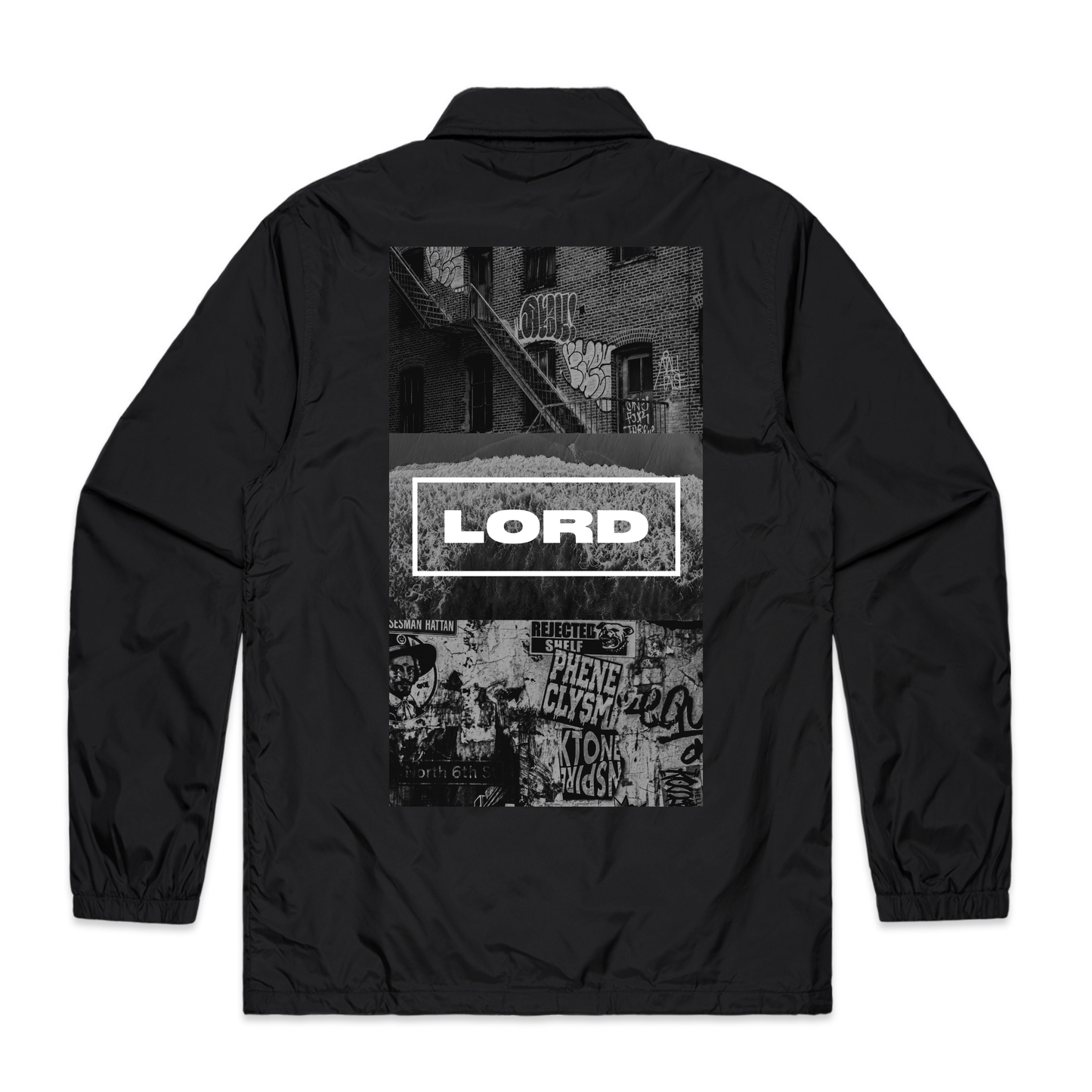 LORD COACH JACKET - BLACK