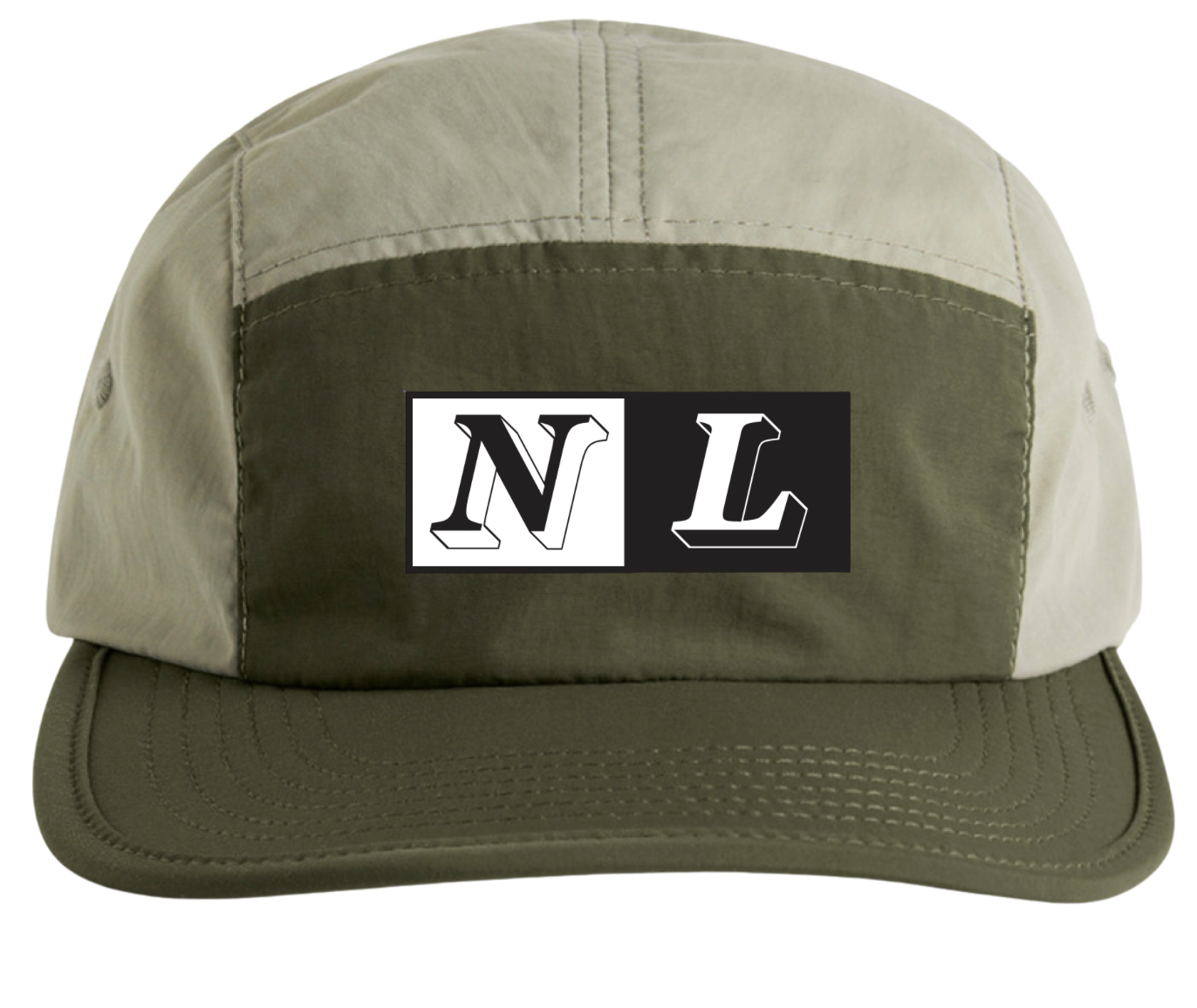 NL Two-Tone Nylon Cap -  Army/Eucalyptus